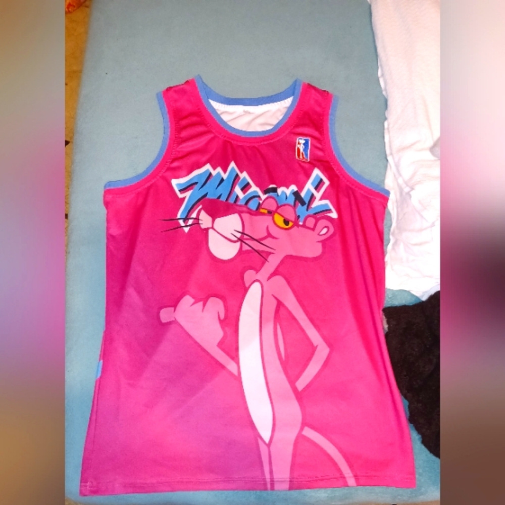 Pink panther basketball jersey